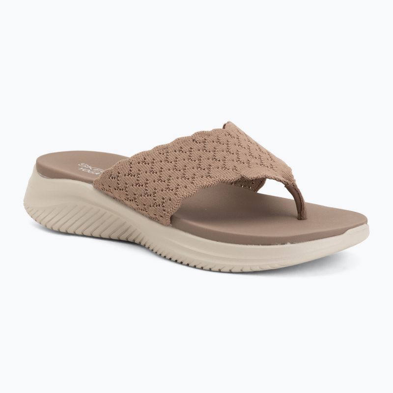 Дамски чехли SKECHERS Ultra Flex 3.0 Rhythm Waves brown
