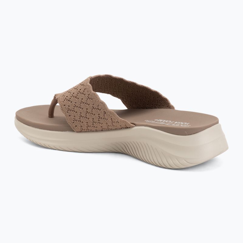 Дамски чехли SKECHERS Ultra Flex 3.0 Rhythm Waves brown 3
