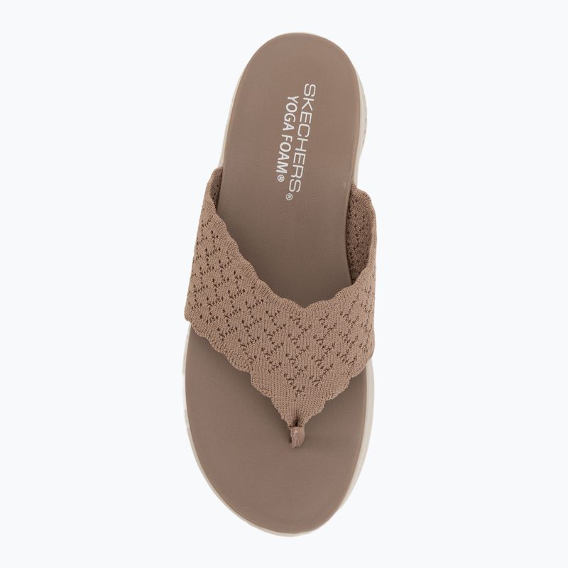 Дамски чехли SKECHERS Ultra Flex 3.0 Rhythm Waves brown 5