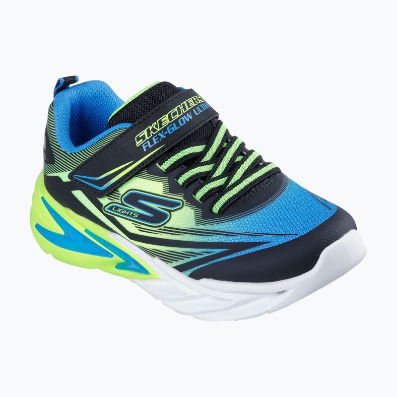 Детски обувки SKECHERS Flex-Glow Ultra black/blue/lime 9