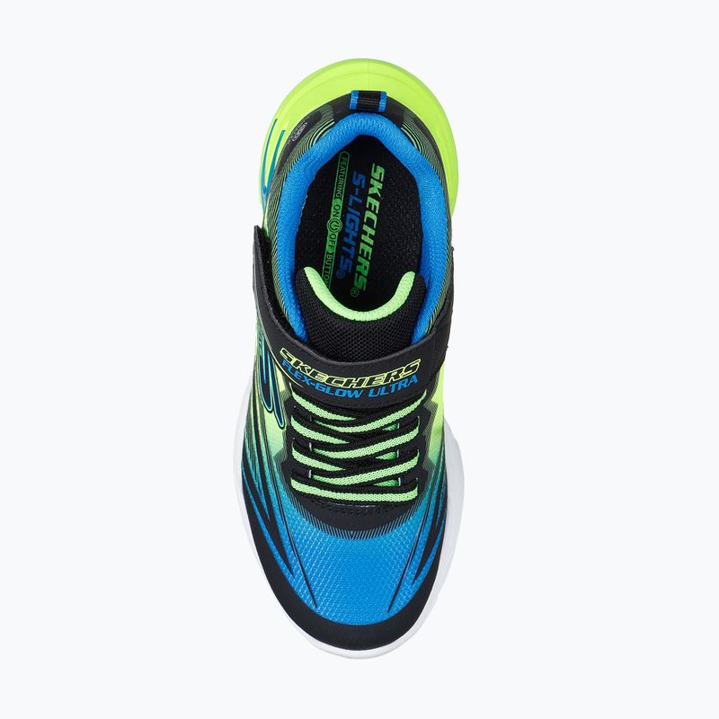 Детски обувки SKECHERS Flex-Glow Ultra black/blue/lime 13