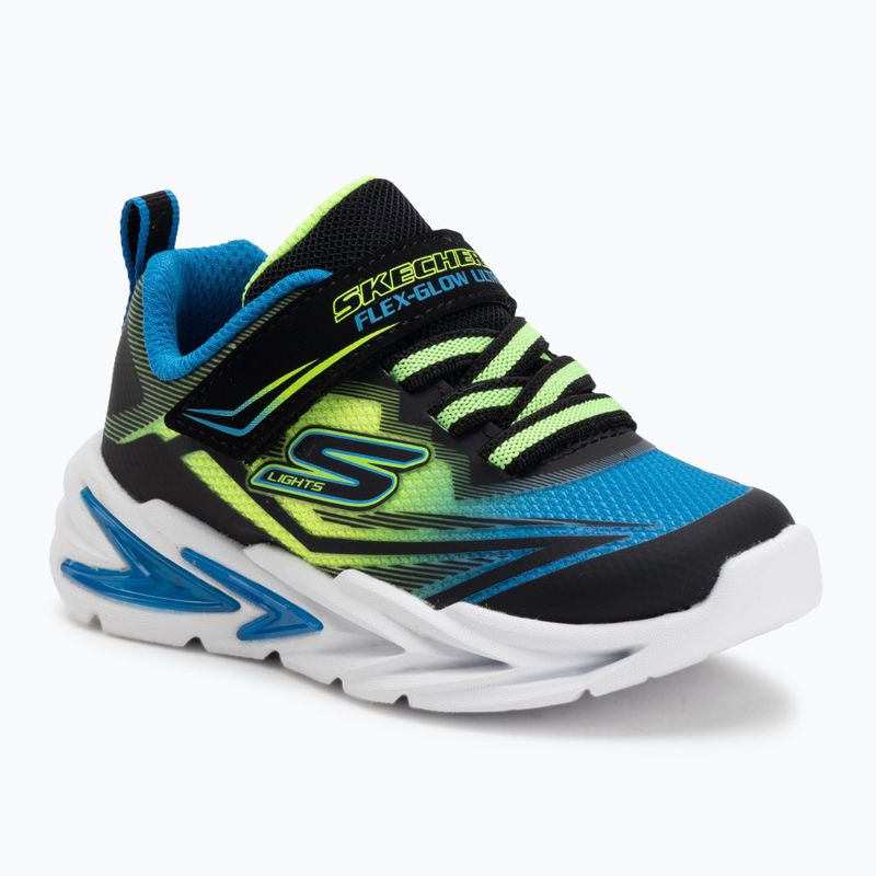 Детски обувки SKECHERS Flex-Glow Ultra black/blue/lime