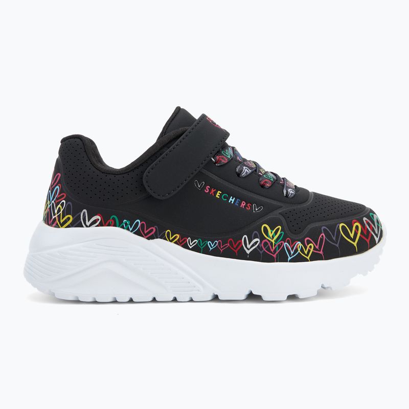 Детски обувки SKECHERS Uno Lite Heart Craze black/multi 2