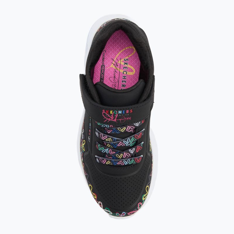Детски обувки SKECHERS Uno Lite Heart Craze black/multi 5