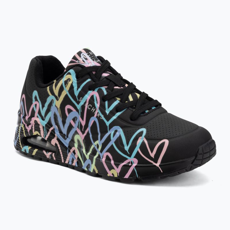 Дамски обувки SKECHERS JGoldcrown Uno Spread The Love black