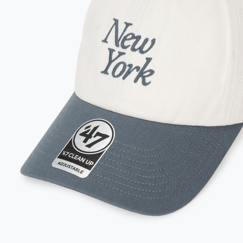47 Марка MLB New York Yankees Foundation Script TT CLEAN UP бейзболна шапка от пясъчник 3