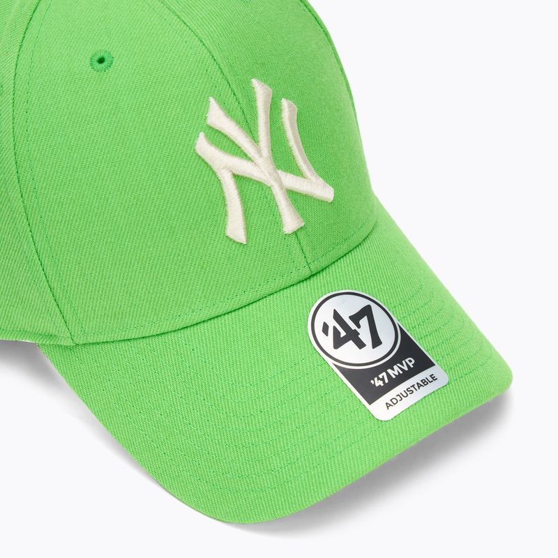 47 Марка MLB New York Yankees MVP бейзболна шапка лайм 3