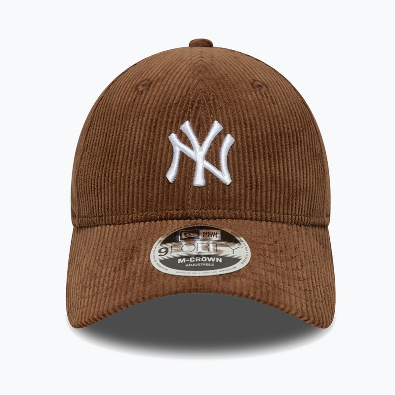 Шапка с козирка New Era Cord 9Forty Mcrown New York Yankees dark auburn/dark autumn 2