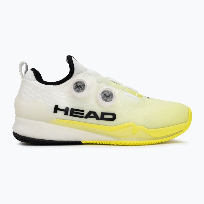 Мъжки обувки за тенис HEAD Endure Pro BOA Clay white/yellow 2