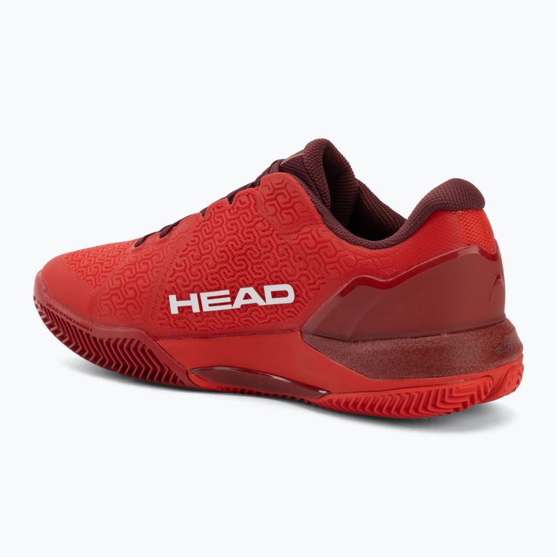 Мъжки тенис обувки HEAD Revolt Pro 5.0 Clay red/dark red 3