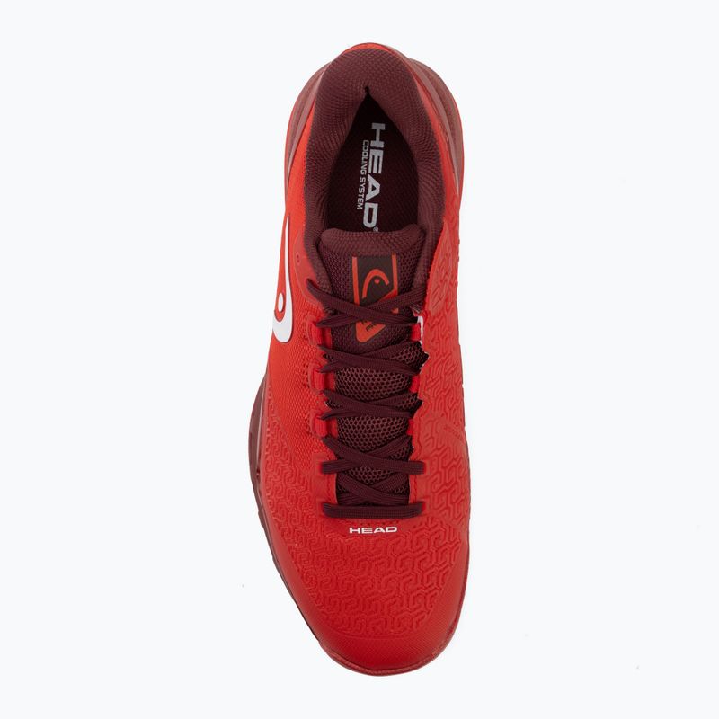 Мъжки тенис обувки HEAD Revolt Pro 5.0 Clay red/dark red 5