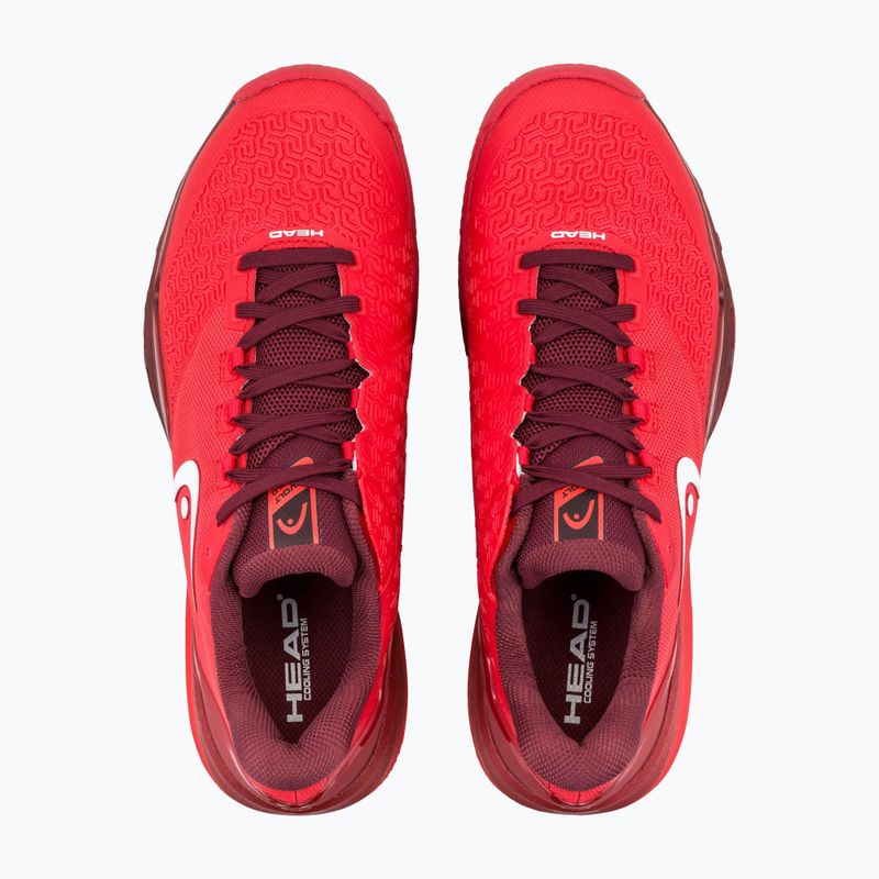 Мъжки тенис обувки HEAD Revolt Pro 5.0 Clay red/dark red 4