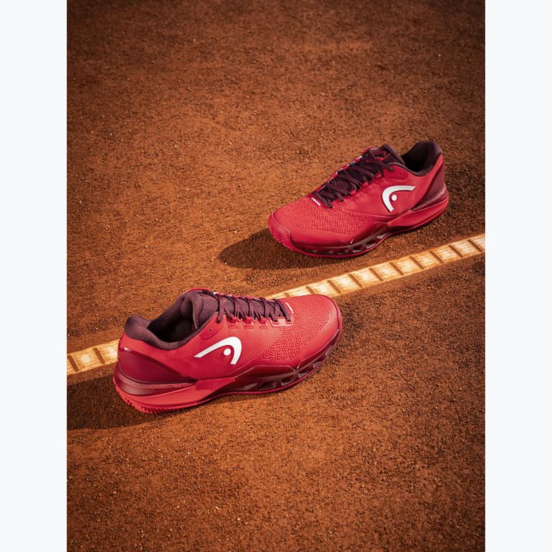 Мъжки тенис обувки HEAD Revolt Pro 5.0 Clay red/dark red 5