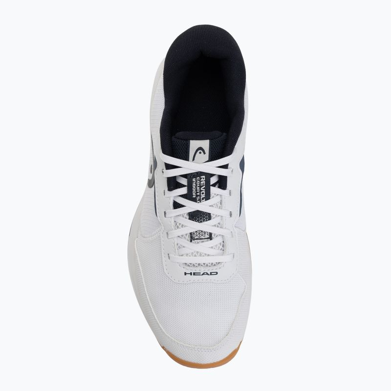 Мъжки обувки за тенис HEAD Revolt Court 5.0 Indoor white/blueberry 5