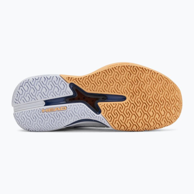 Дамски тенис обувки HEAD Revolt Pro 5.0 white/apricot 4