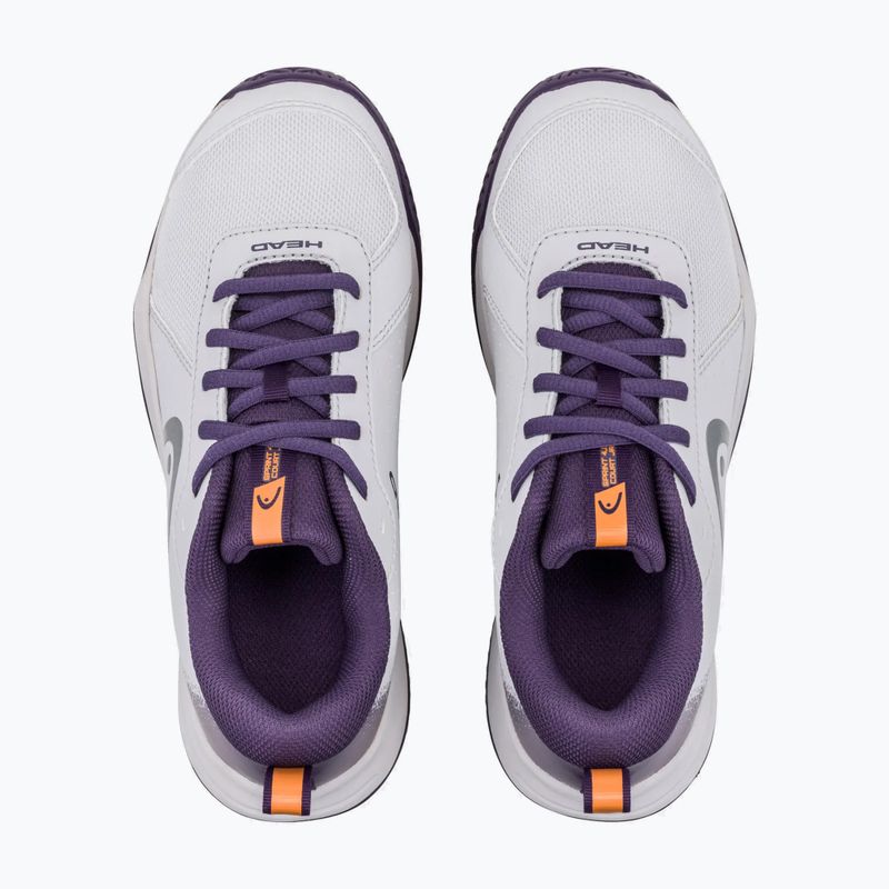 Детски тенис обувки HEAD Sprint Court 4.0 light grey/purple 4