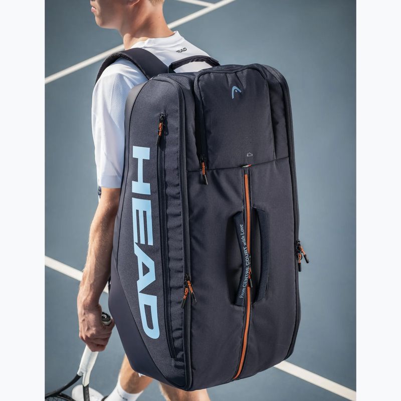 Тенис чанта HEAD Pro Racquet Bag XL 70 l navy 9