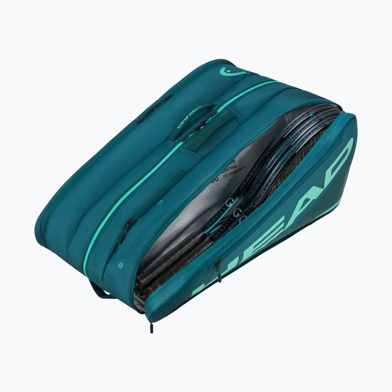 Тенис чанта HEAD Tour Racquet Bag XL 75 l green 3