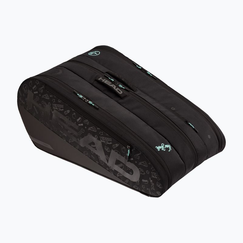 Тенис чанта HEAD Tour Racquet Bag XL Neon 2025 75 л черно/синьо
