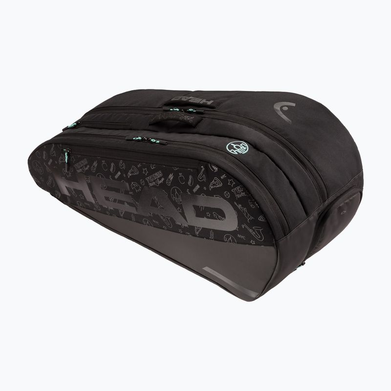 Тенис чанта HEAD Tour Racquet Bag L Neon 2025 65 л черно/синьо 2