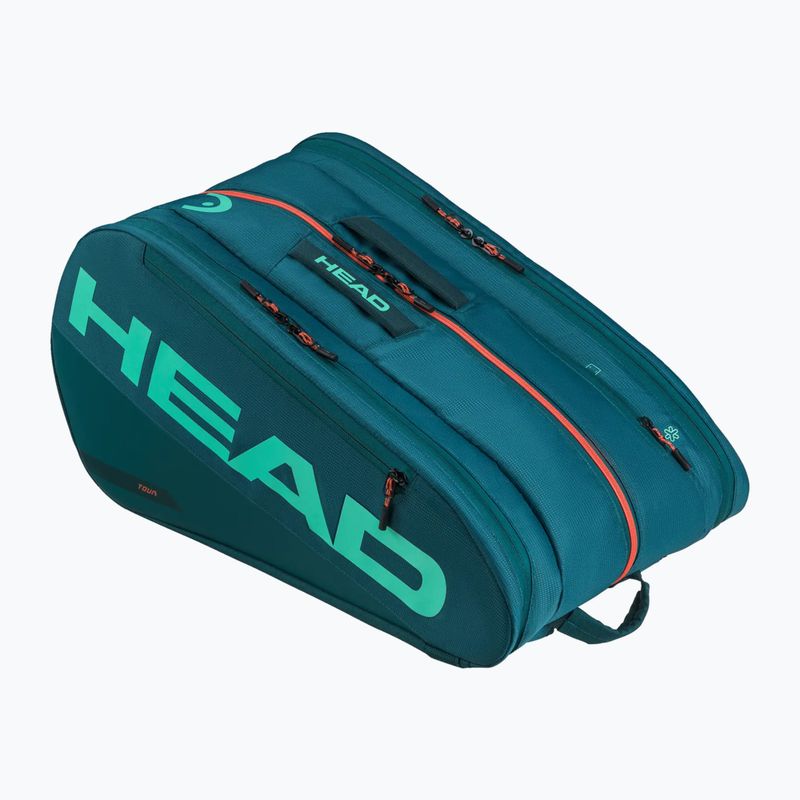 Чанта за падел HEAD Tour Padel Bag L 40 l green/orange 2