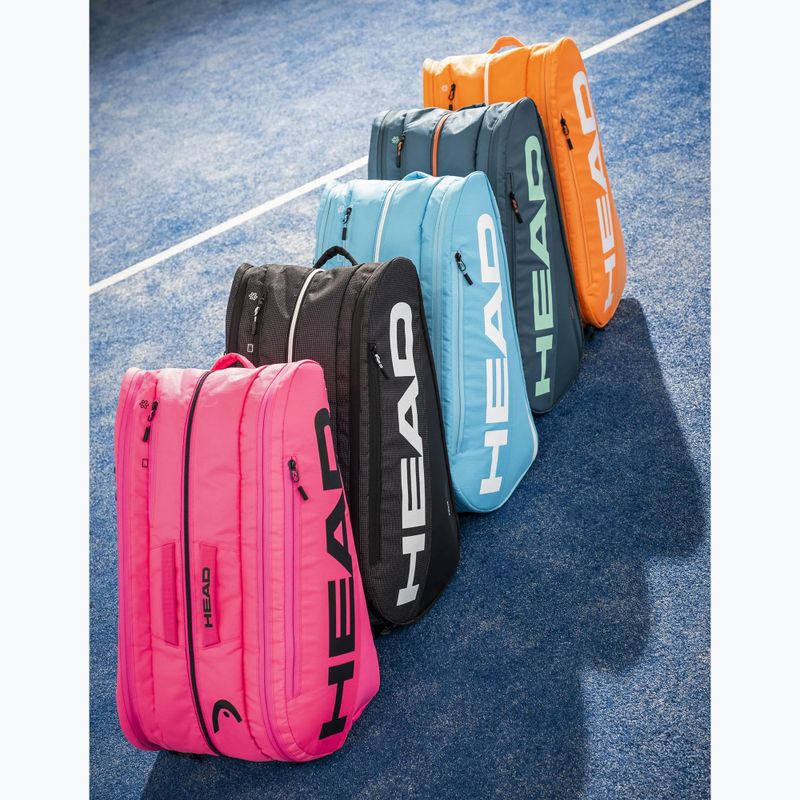 Чанта за падел HEAD Tour Padel Bag L 40 l green/orange 6