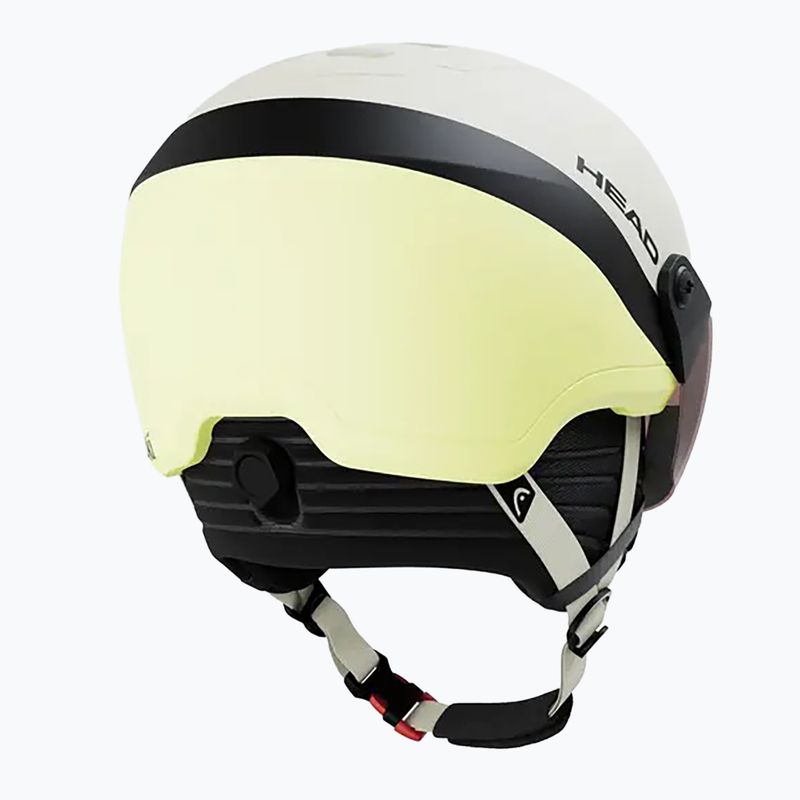 Детска скиорска каска HEAD Yuki Visor Jr lime swirl/silver/red 2