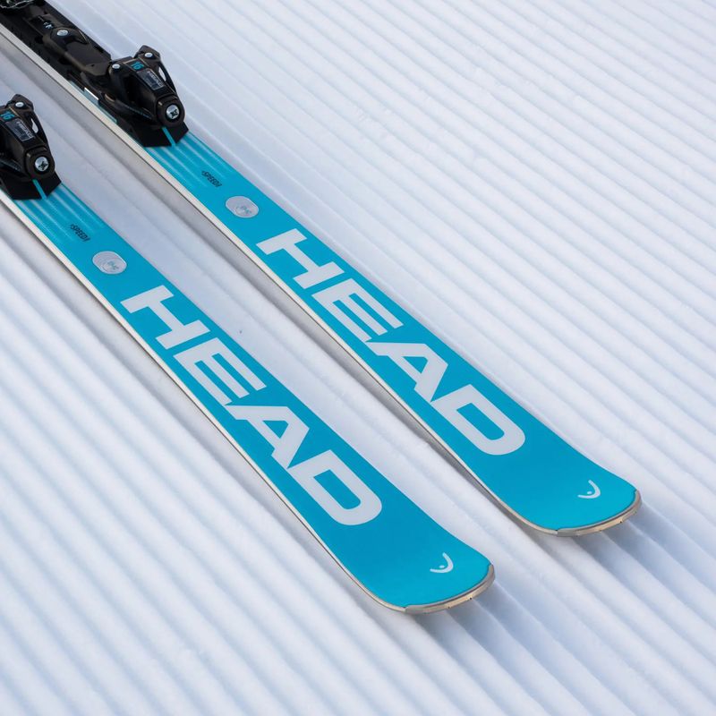 Ски за спускане със ски автомати HEAD WC Rebels e-Speed Pro RP WCR 14 + Protector+ FF 14 GW blue/white 9