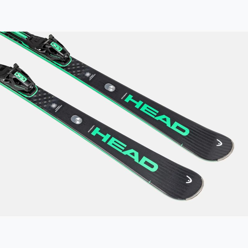 Ски за спускане със ски автомати HEAD Supershape e-Magnum SW BB-PR + Protector Evo PR 13 GW black/green 3