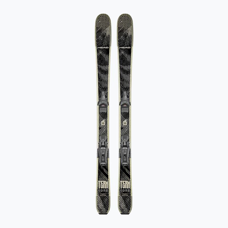 Детски ски за спускане със ски автомати HEAD Kore Team SW + Attack LYT 11 GW black/beige 3