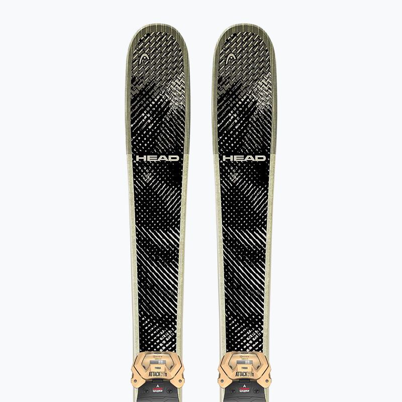 Детски ски за спускане със ски автомати HEAD Kore Team SW + Attack LYT 11 GW black/beige 5