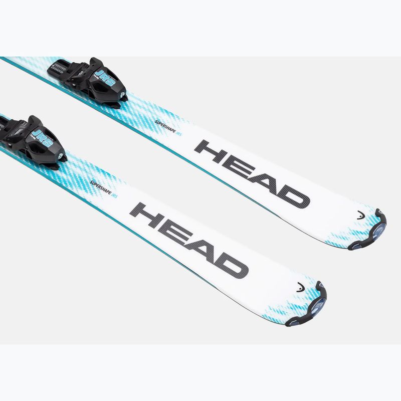 Детски ски за спускане със ски автомати HEAD Supershape JRS + Jrs 7.5 GW CA white/blue 3