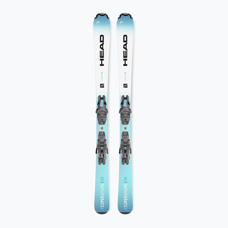 Детски ски за спускане със ски автомати HEAD Supershape Team Easy JRS + Jrs 4.5 GW CA blue/white 2