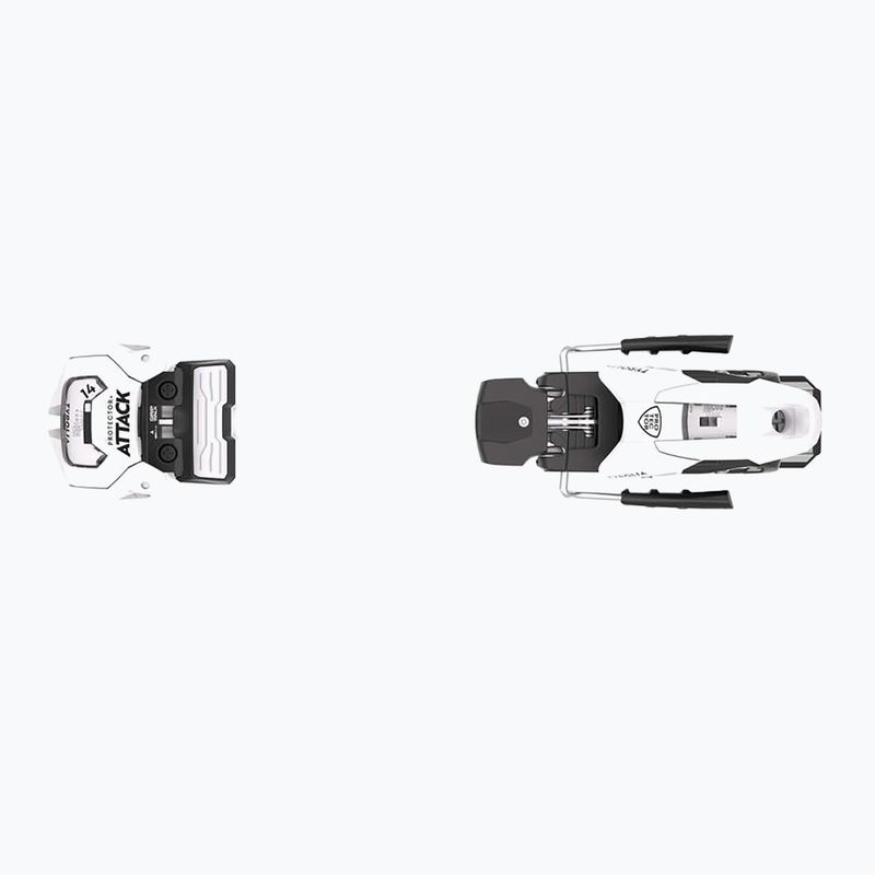 Дамски ски за спускане със ски автомати HEAD Kore 93 Ti + Protector+ Attack 14 GW white/blue 6