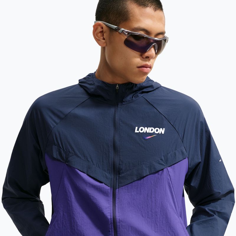 Мъжко яке за бягане Nike Stride Dri-Fit ADV midnight navy/court purple 4