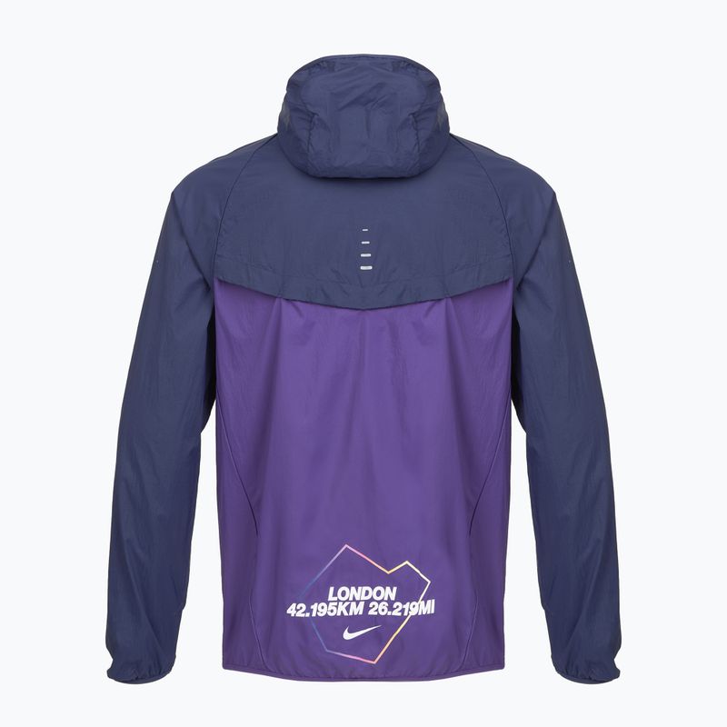 Мъжко яке за бягане Nike Stride Dri-Fit ADV midnight navy/court purple 10