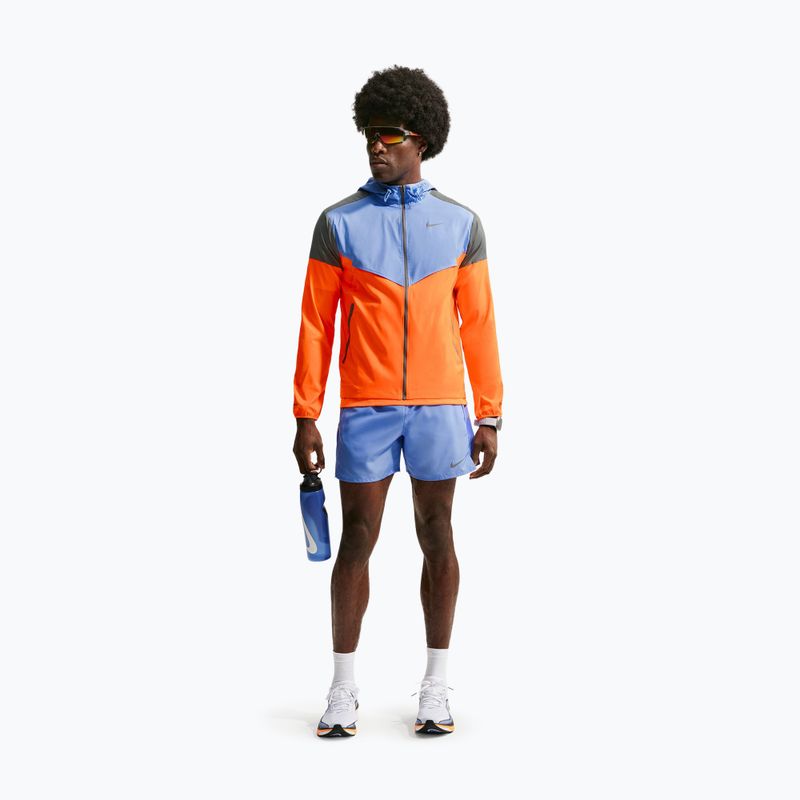 Мъжко яке за бягане Nike Impossibly Light Windrunner total orange/royal pulse/smoke grey 2