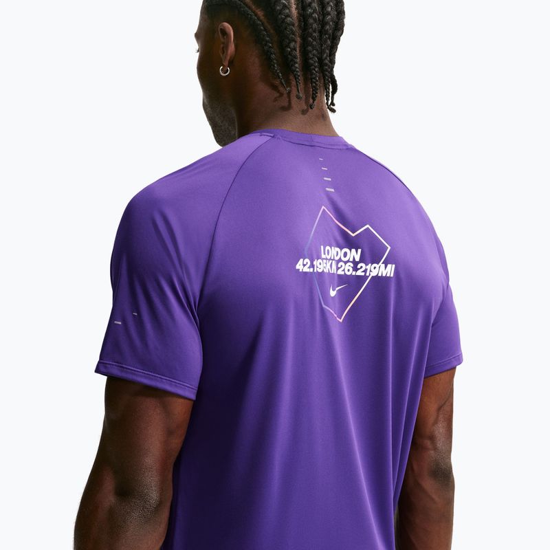Мъжка тениска за бягане Nike Stride Dri-Fit ADV court purple 4