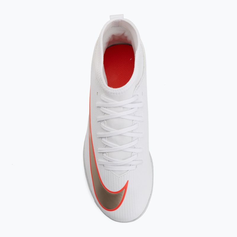 Детски футболни обувки Nike Jr. Mercurial Superfly 11 Club white/bright crimson/blur 5