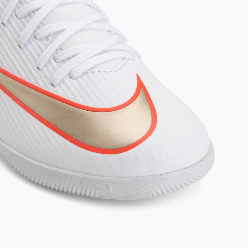 Детски футболни обувки Nike Jr. Mercurial Superfly 11 Club white/bright crimson/blur 7