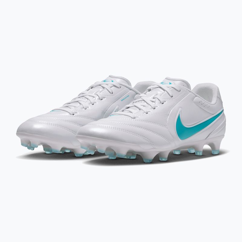 Мъжки футболни обувки Nike Tiempo Ligera Pro FG white/white/energy 3