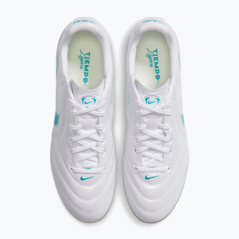 Мъжки футболни обувки Nike Tiempo Ligera Pro FG white/white/energy 5
