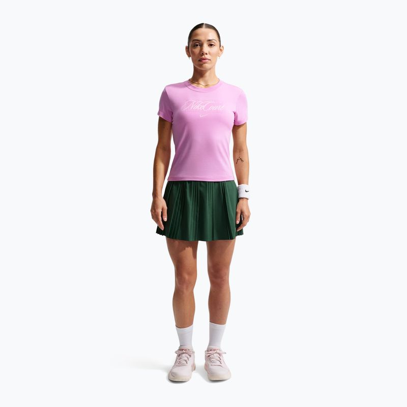 Дамска тениска/фланелка за тенис Nike Court Heritage light magenta/pink foam 2