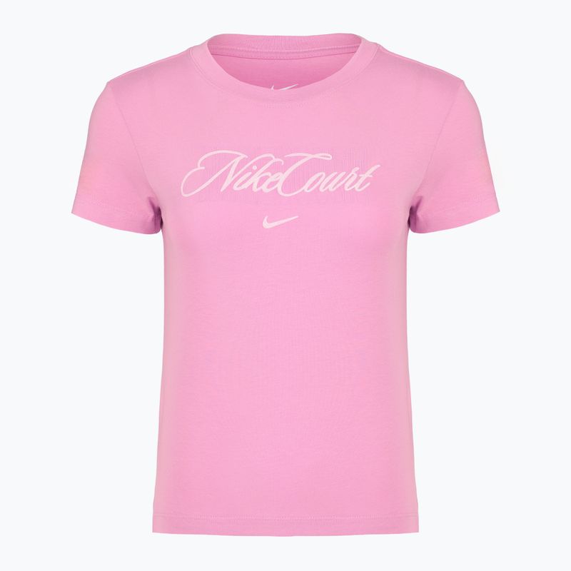 Дамска тениска/фланелка за тенис Nike Court Heritage light magenta/pink foam 6