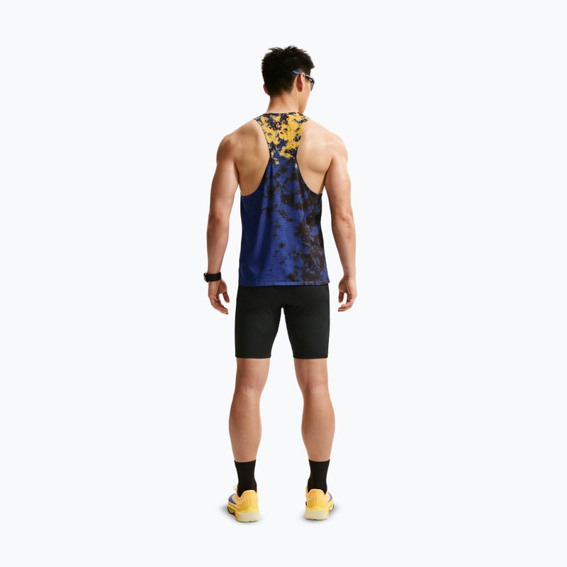 Мъжка тениска за бягане Nike AeroSwift Dri-Fit ADV Singlet citron pulse/lapis/bright crimson 3