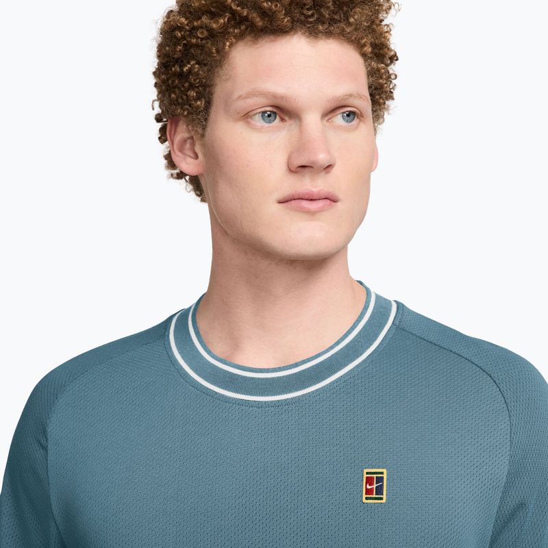 Мъжка тениска/фланелка за тенис Nike Court Heritage smokey blue 3