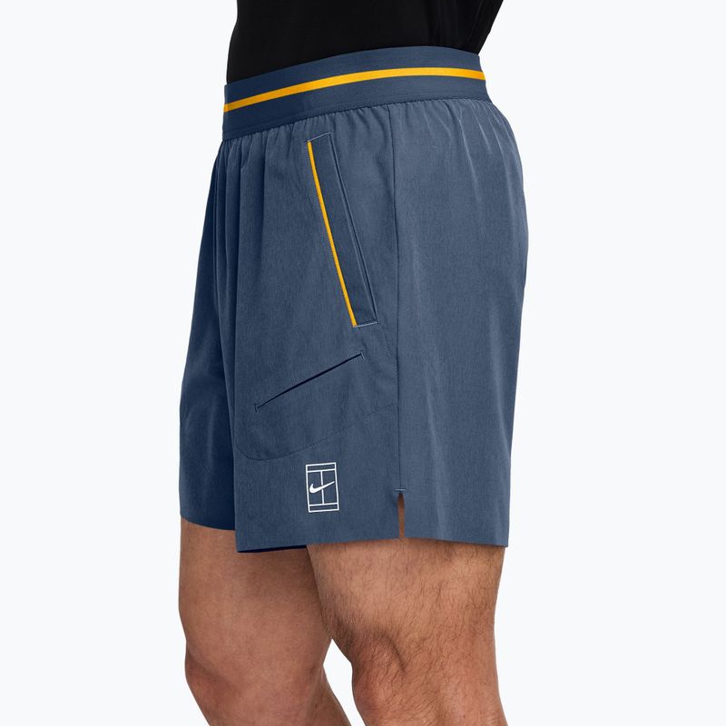 Мъжки тенис шорти Nike Court Dri-Fit Advantage 6" new slate/laser orange/white 3