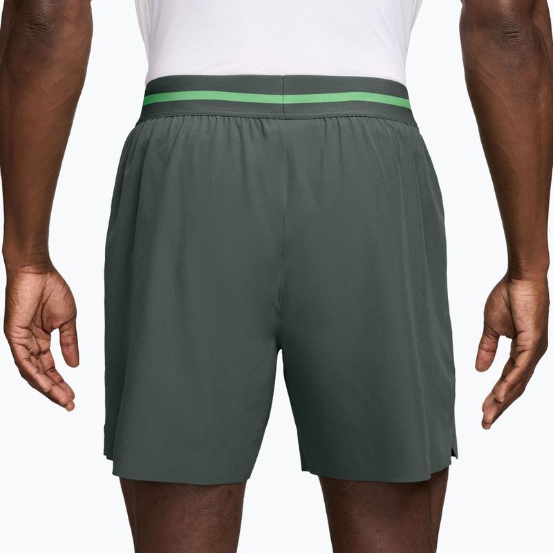 Мъжки тенис шорти Nike Court Dri-Fit Advantage 6" camo green/cucumber calm/cucumber calm 2