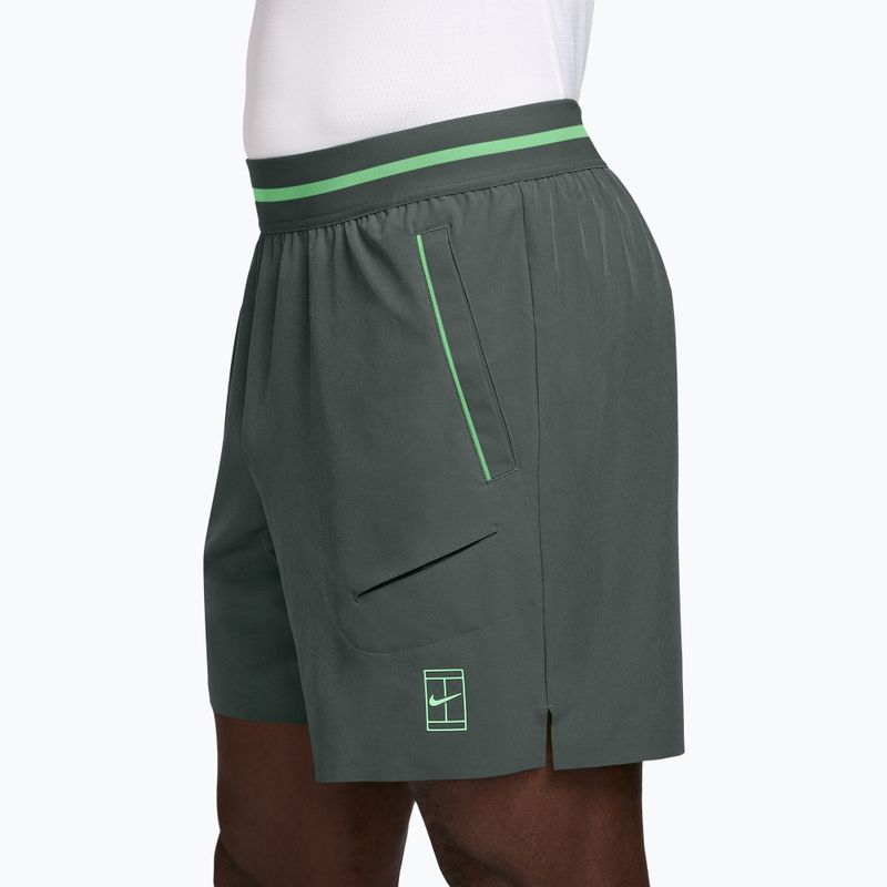 Мъжки тенис шорти Nike Court Dri-Fit Advantage 6" camo green/cucumber calm/cucumber calm 3