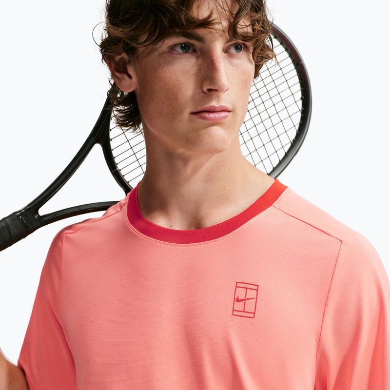 Мъжка тениска Nike Court Dri-Fit Advantage atomic pink/picante red/picante red 6